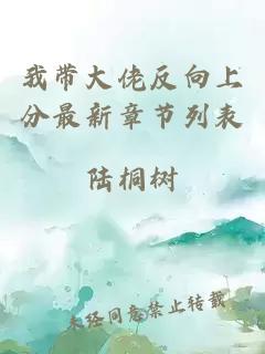 我带大佬反向上分最新章节列表