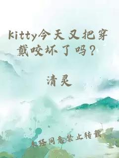 kitty今天又把穿戴咬坏了吗？